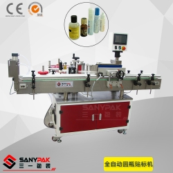 Automatic wrap-around labeling machine