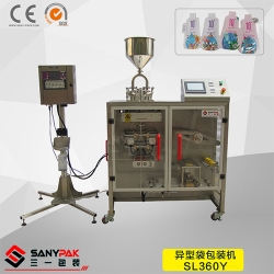 Shape sachet filling sealing packing machine